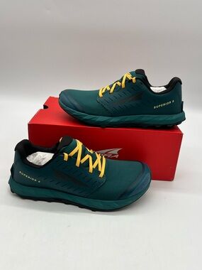 Altra Superior 5 Teal Lightweight Trail Men Sz 8 Running Hiking Sneakers Shoes.